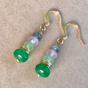 Gemstones Artisan Sundance Charm Earrings